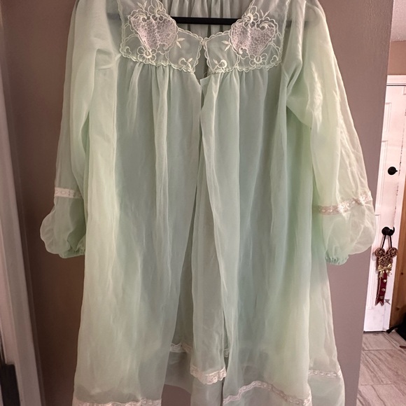 Vintage 50s/60s Mint Green Women's Pajama Set - Picture 9 of 12
